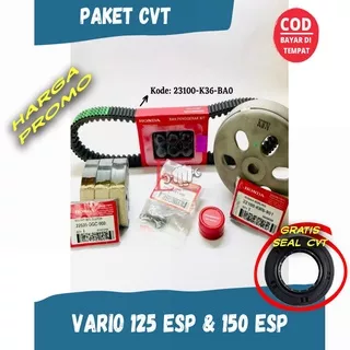 PAKET CVT KAMPAS GANDA , VANBELT V-BELT SET ROLLER VARIO 125/150 , MANGKOK GANDA VARIO 125 ESP & VARIO 150 GGC