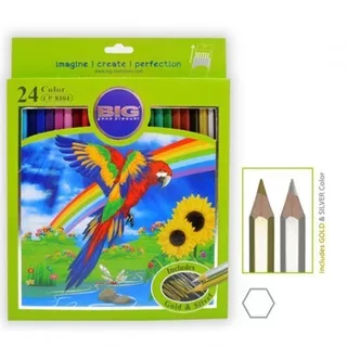 Big Pensil Warna 24 Color CP-8104 - Pensil Warna