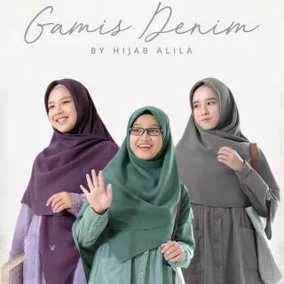Gamis Denim Pocket New Colours By Hijab Alila Gamis Muslimah Syar`i