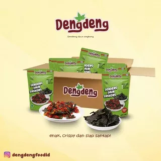 Dendeng Daun Singkong mix 5 Balado & 5 Original Dengdeng