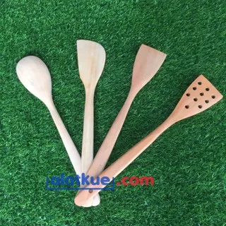 Wooden Spoon , Spatula , Frying Spatula & Sutil Lubang