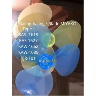 Baling-baling kipas 16 inch MIYAKO KAD-1618 1627 / KAW-1662 1689 TJR-101 BLADE kipas angin MIYAKO