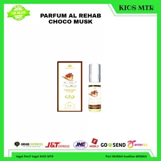 Parfum Al Rehab Original aroma Choco Musk 6 ml roll murah , minyak wangi arab tahan lama
