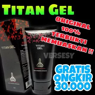 Titan gel Asli Original BPOM pembesar penis pria permanen Titan obat kuat jell