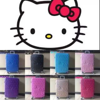 PROMO! Tas Travel Koper Fiber Hello Kitty ukuran 24 inch (SINGLE) Koper Besar Murah 4 Roda