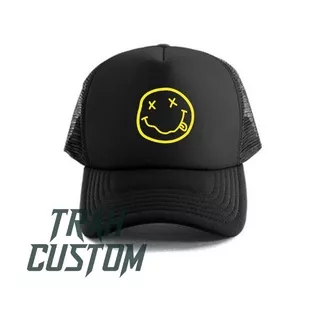 topi jaring nirvana || topi logo nirvana || topi band