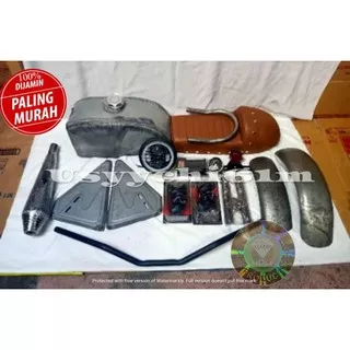 (PROMO DISKON) Paket Hemat Lengkap Body Motor Tangki Bahan Mentah Caferacer Custom