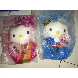 Boneka hello kitty wedding couple mc donalds