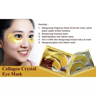 Masker Mata , Collagen Crystal Eye Mask Sachet Eye mask gold / masker mata emas