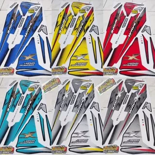 STRIPING STIKER LIS THAILAND VARIASI MOTOR HONDA REVO 110 ABSOLUTE OLD MOTIF WAVE X 125 STR