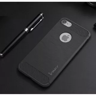Iphone SE 5S 5 6 6S 6G 6+ 7 7+ 8 8+ Softcase Silikon Slim Fit Carbon Fiber Case Casing Shockproof