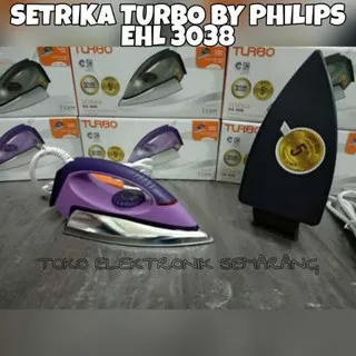 SETRIKA TURBO BY PHILIPS IRON EHL 3038 EHL3038 ORIGINAL GARANSI RESMI TURBO