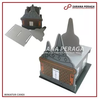 SaranaPeraga - Miniatur Candi / Maket Rumah Ibadah Kayu - Mainan Edukasi Anak