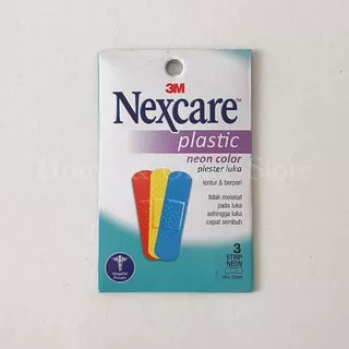 3M Nexcare Plester Luka Plastic Neon Color Bandage BP-10