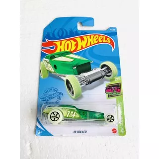 HOT WHEELS HOTWHEELS HI-ROLLER HIJAU GLOW IN THE DARK LOT A 2021 HOTWIL HOTWEELS TRACK STARS MURAH