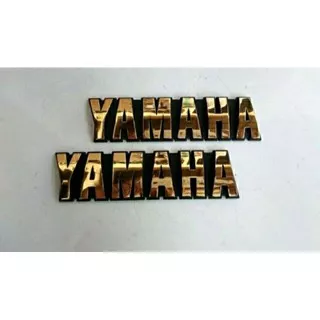 Emblem / Logo Tangki Motor Yamaha RX KING Warna Gold