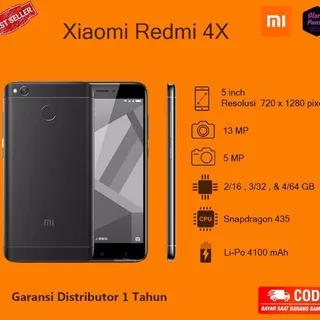 XIAOMI XIOMI REDMI 4X Ram 2/16 GB SECOND
