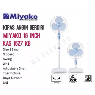 Kipas Angin Berdiri Standfan Miyako 16 inch kas 1627kb 1629kb 1618b