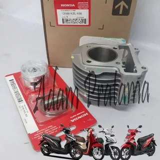 Blok Seher dan Piston Set Beat fi Spacy Scoopy Fi Vario 110 fi Selinder Blok dan Seher set Ori AHM