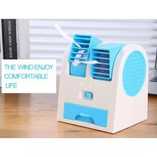 SALE !! Mini fan air conditioning Air Cooler Mini USB Kipas Kantor Mini Kipas Meja USB AC DC Mini Portable FAN USB