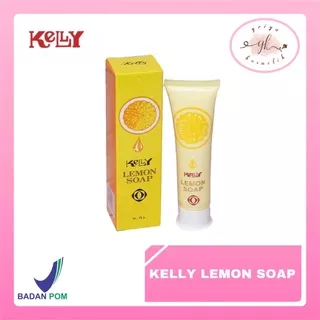 ?GRIYA? Kelly Lemon Soap 25g & 75g | Facial Wash Kelly Besar & Kecil | Sabun Cuci Muka | Sabun Pemutih Wajah