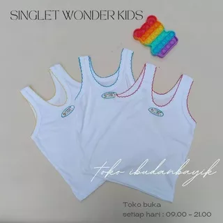 SINGLET WONDER KIDS | Wonderkids singlet kaos kutang pakaian dalam