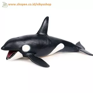 [Nikyushop] Mainan Edukasi Pajangan Koleksi Hewan Laut Killer Whale Paus Orca Animal Figure