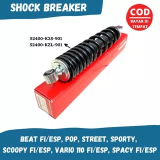 SHOCKBREAKER BELAKANG BEAT FI , BEAT POP , BEAT STREET , SCOOPY FI/ESP , SCOOPY DONAT , BEAT SPORTY , SPACY FI , VARIO 110 FI