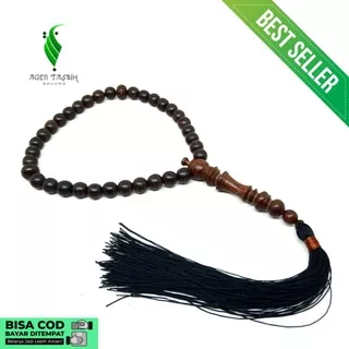 Tasbih Kayu Galih Asem Size 7mm 33 Butir ORIGINAL!!