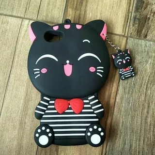 OPPO A39 /A57/NEO 10 Case 4D/3D MIMI CAT SMILE Karacter Kucing Soft Silikon