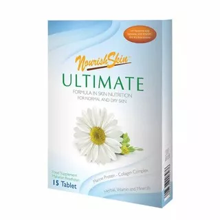nourish skin / nourish skin ultimate 30/15 tablet / nutrisi/ kulit/ vitamin/ kering/kusam/