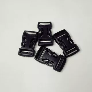 Kunci sodok hitam 2,5 cm/ Buckle Tas / Kunci Sodok Slop Tas 2,5 cm Hitam Plastik Murah /buckle hitam