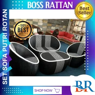 Kursi Sofa Korsi Bangku Duduk Meja Teras Malas Santai Empuk Anyaman Rotan Sintetis Gentong Putri Untuk Teras 1 set Modern Mewah Ruang Tamu Depan Rumah Minimalis Murah Set Nyaman Wfh