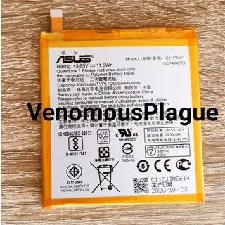 ASUS Zenfone 3 ZE552KL - Z012D Baterai Battery Batre ASUS Z012DB Z012DA Z012DE ORIGINAL C11P1511