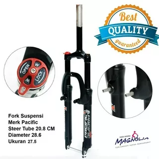 Fork Sepeda Garpu Sepeda  MTB Gunung 27.5 PACIFIC Oversize Suspensi Shock Travel 120 - Locking