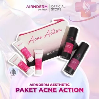 Airnderm Aesthetic Paket Acne Action FREE POUCH (by AIRIN BEAUTY)