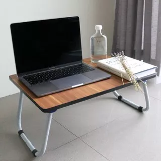 Meja Laptop bahan kayu | Meja Lipat kayu meja kasur | Mena Lipat Jumbo | Meja Belajar Anak | Meja Estetik | Meja Kayu