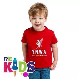 Tshirt Baju Kaos Anak Liverpool YNWA You`ll Never Walk Alone 4