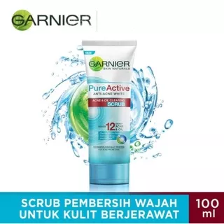 Garnier Pure Active Scrub Facial Wash 100ml