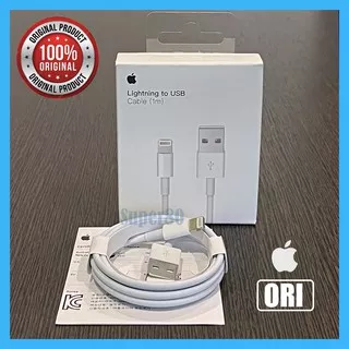 Lightning Cable ORI 100% Charger Sync Kabel Data Original Apple iPhone iPad 1m 1 meter