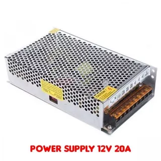 Power Supply Switching 12V 20A 240W body plat besi