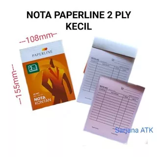 Buku Nota Kontan Paperline Kecil 2 Ply NCR / Nota Kontan 2 Rangkap Kecil / Nota Kontan Olshop