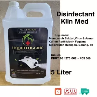 Fogging Liquid Mesin Fogging Banyak Asap Klin Med Disinfektan Fogger Cairan 5L DF5