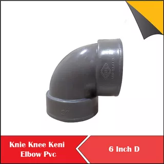 Knie Knee Keni Elbow Pipa PVC 6 Inch D Lokal