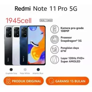 Xiaomi redmi note 11 pro 5G 8/128 garansi 1 tahun