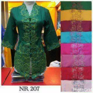 Atasan kebaya bordir polos NR-207