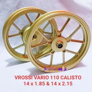 VELEG VELG VROSSI CALISTO RING 14 185/215 GOLD/velg v rossi vario,beat,scopy ring 14 calisto