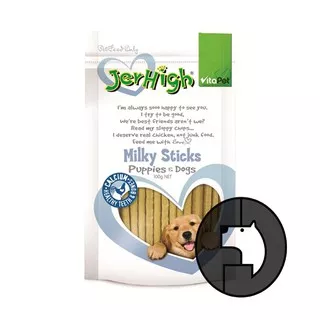 jerhigh vitapet 100 gr milky sticks for puppies and dogs