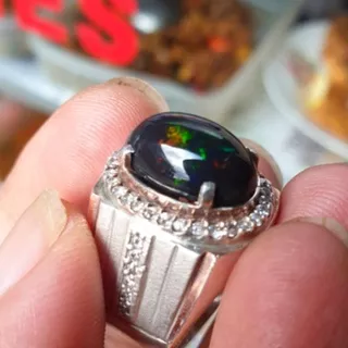 batu kalimaya black opal asli banten top jarong