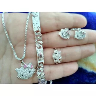 set kitty dewasa cantik simple gold silver xuping